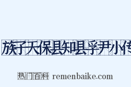 族子天保县知县孚尹小传是什么意思的图片